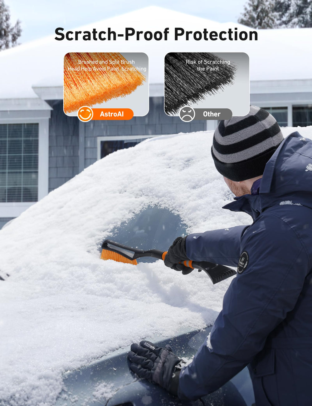 Heavy-duty ABS construction withstands cold winter use