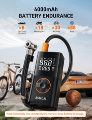 AstroAI L7 held in hand to show scale and lightweight design, easy to carry
