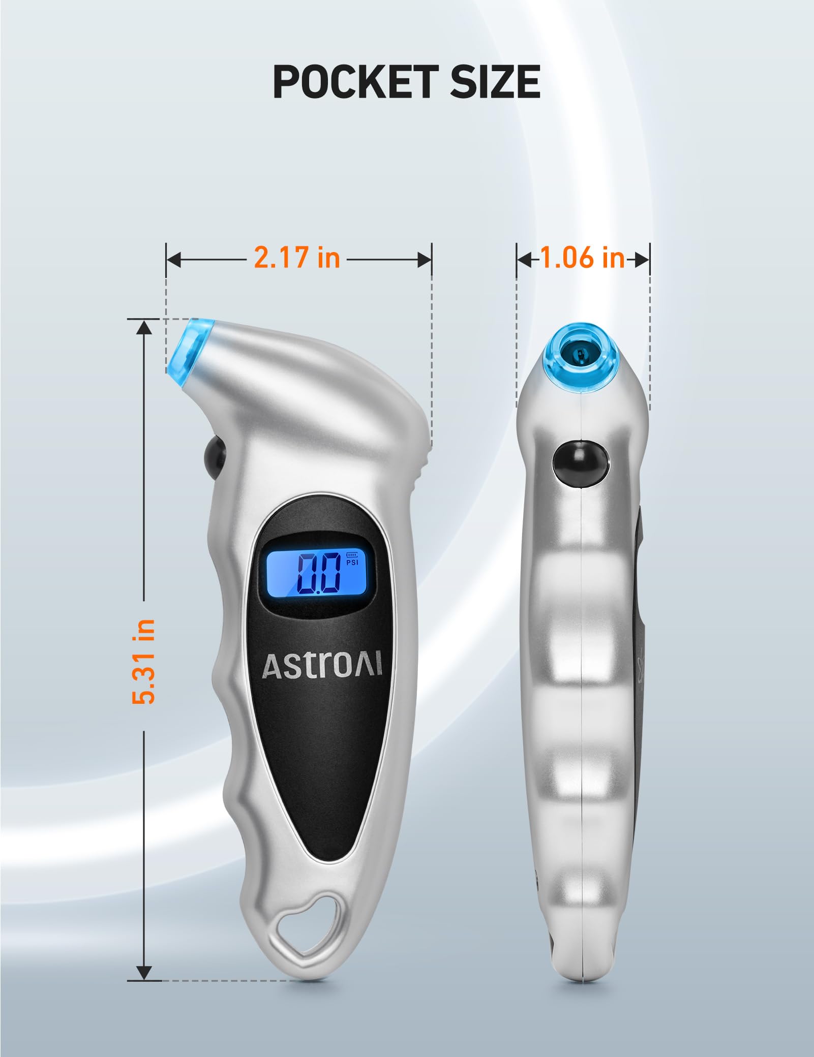 AstroAI in a packed trunk illustrating portable tire‑care convenience