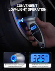 AstroAI illuminated nozzle closeup guiding valve alignment and fast attachment