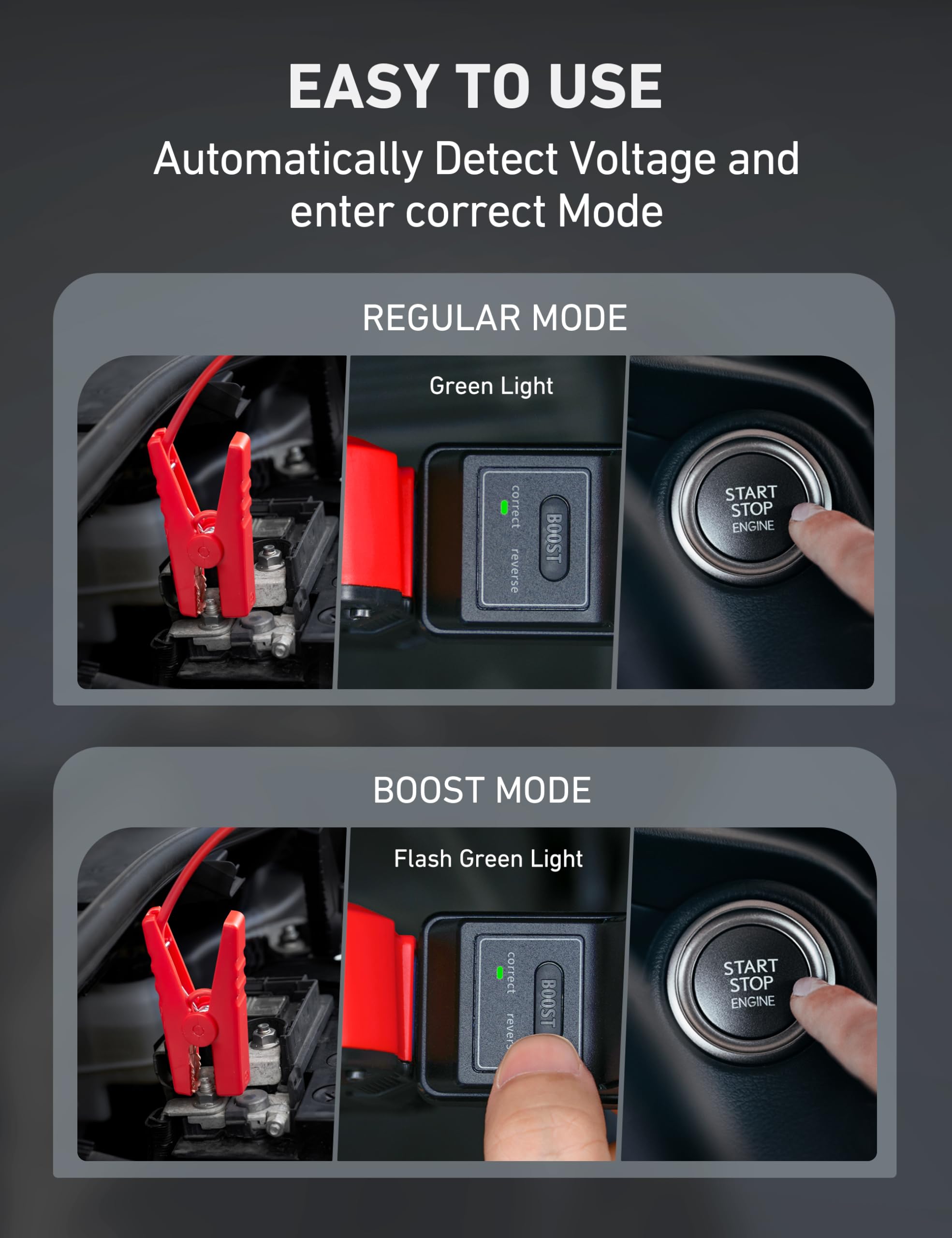 AstroAI S8 auto boost activation with drained batteries
