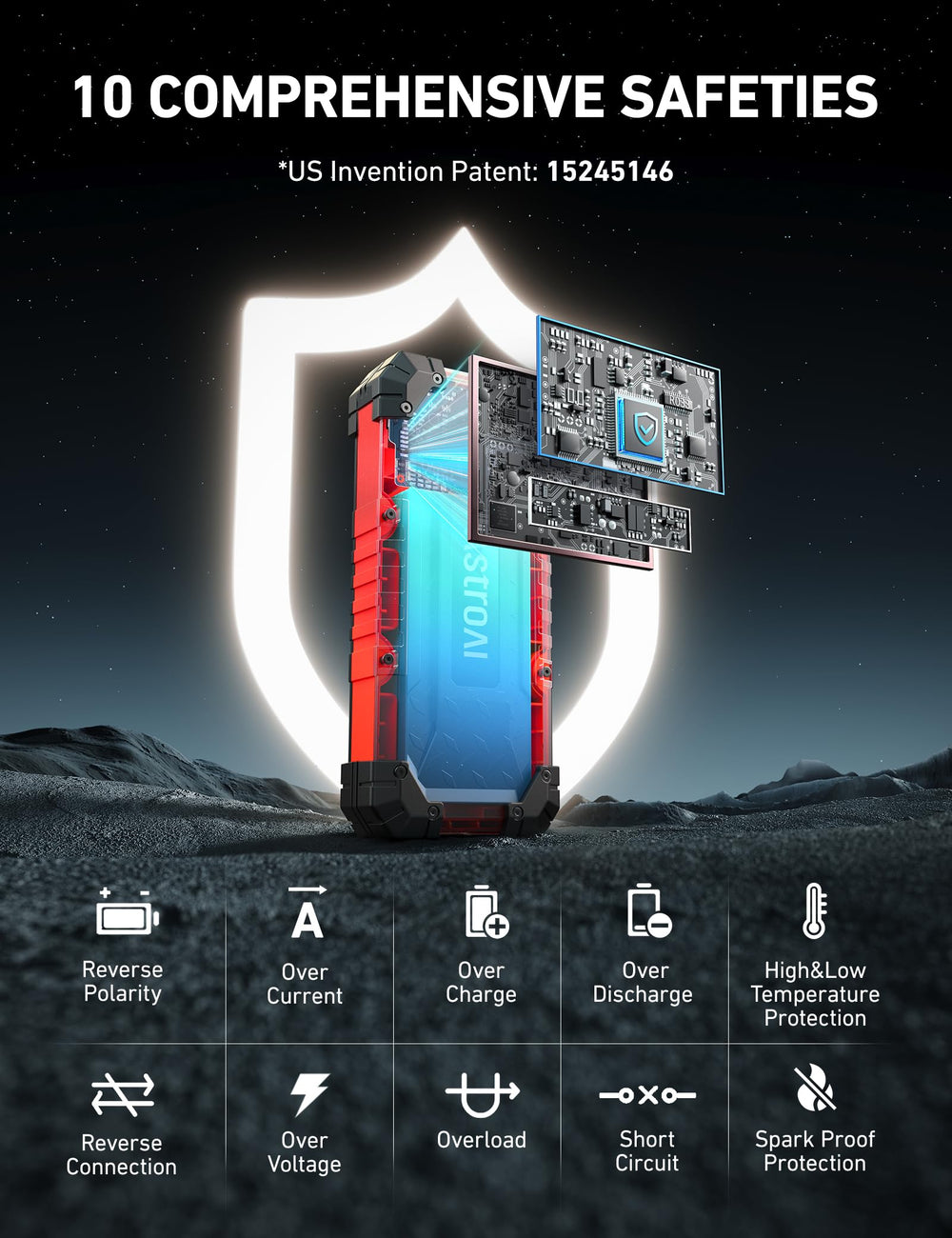 AstroAI S8 Ultra battery indicators simplifying boost operations