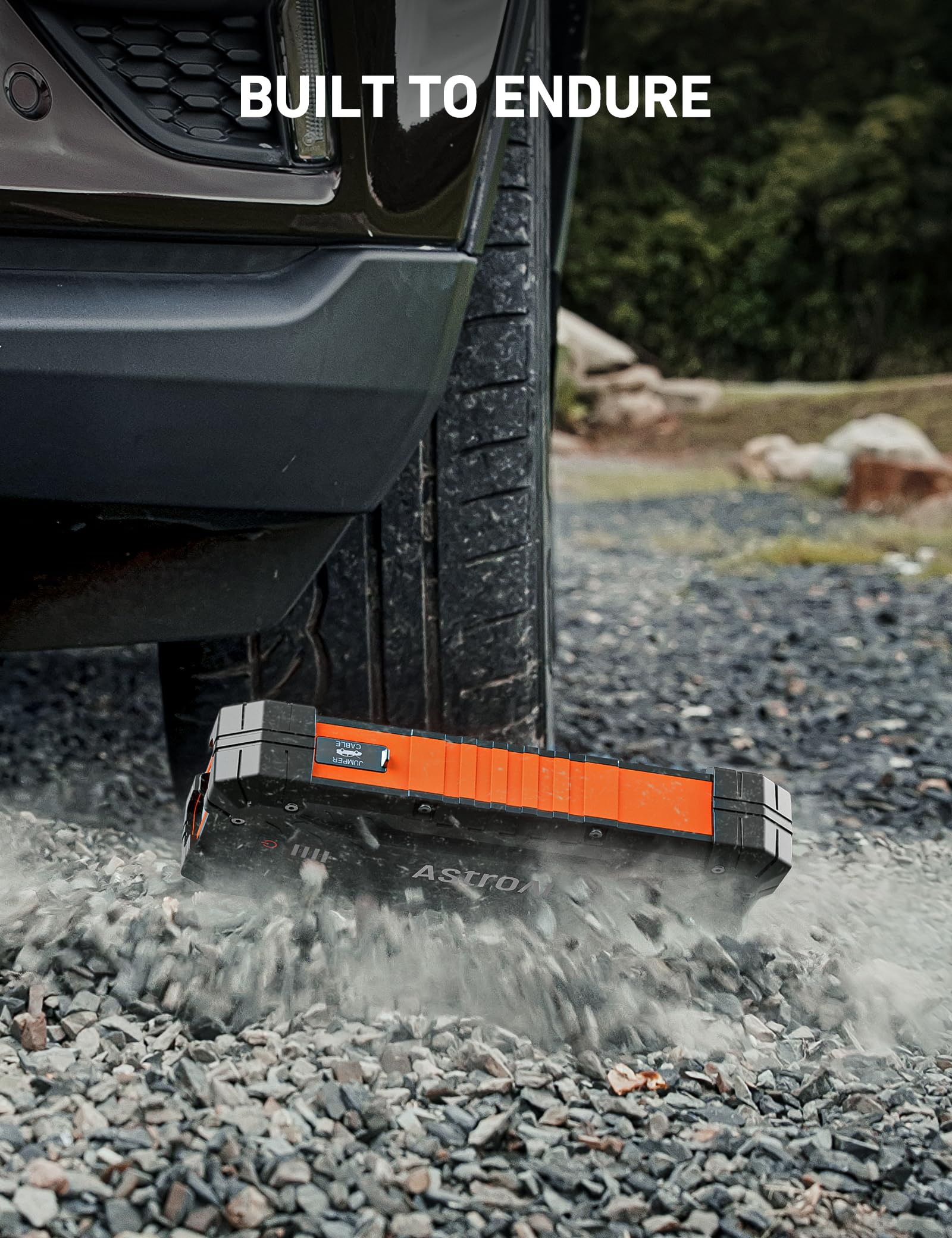 AstroAI S8 Ultra jump starting a 12L diesel engine successfully