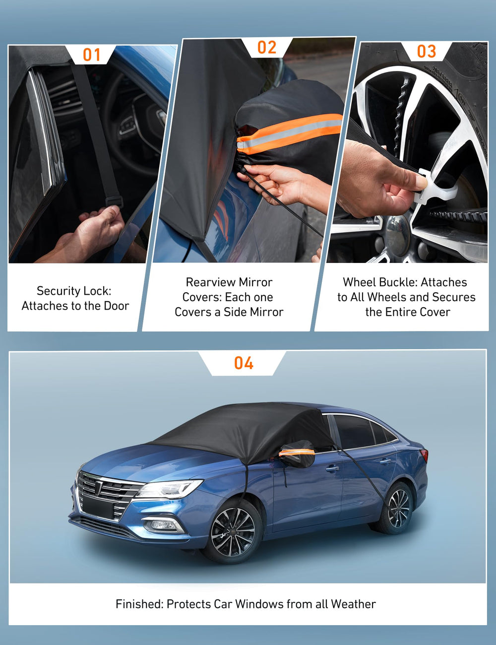 AstroAI safety reflective strip improves night visibility for safety.