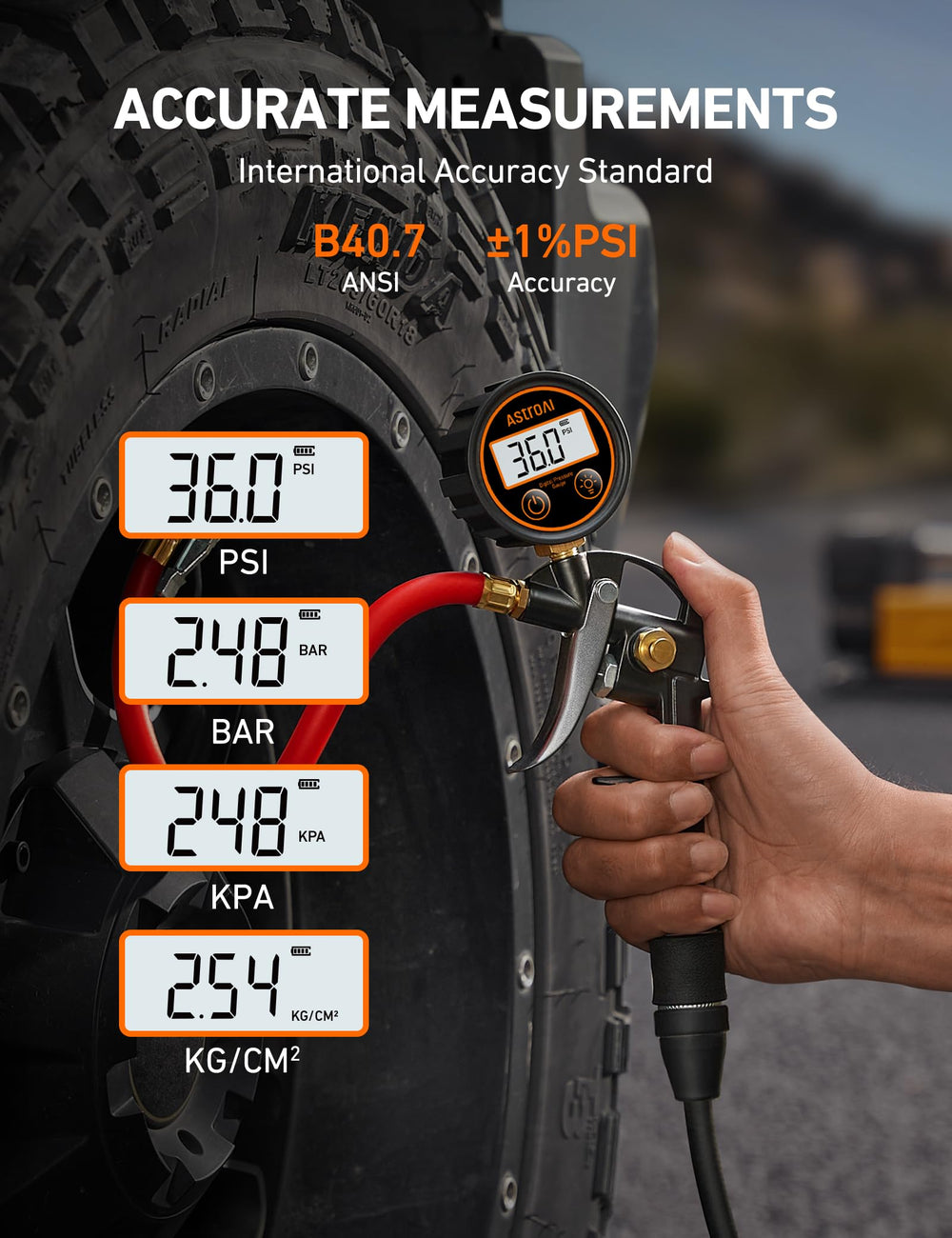 AstroAI T1 deflation valve enables controlled air release for precise pressure.