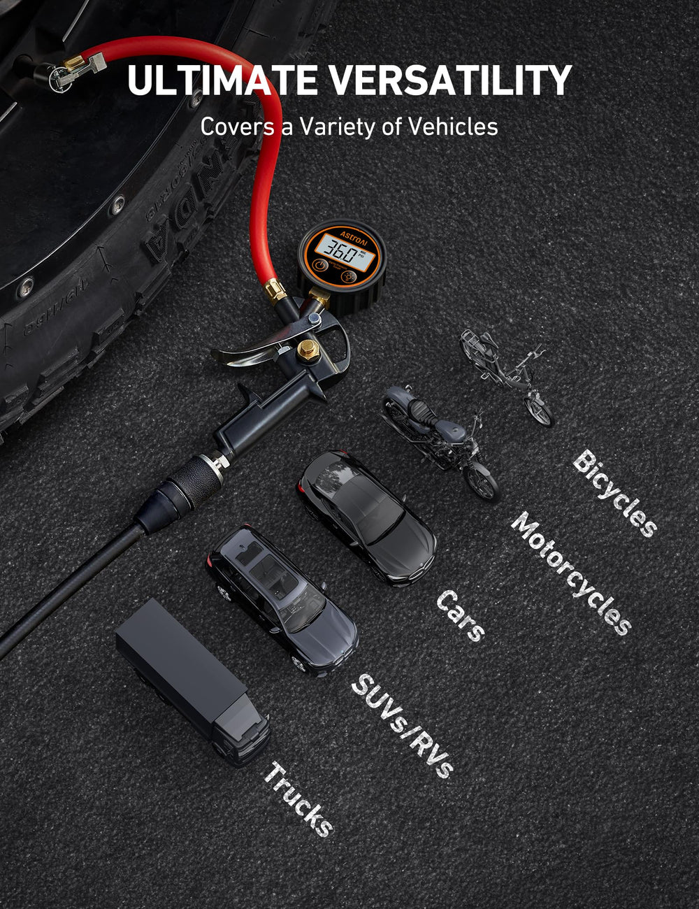 AstroAI T1 compact portable design fits in a glove compartment.