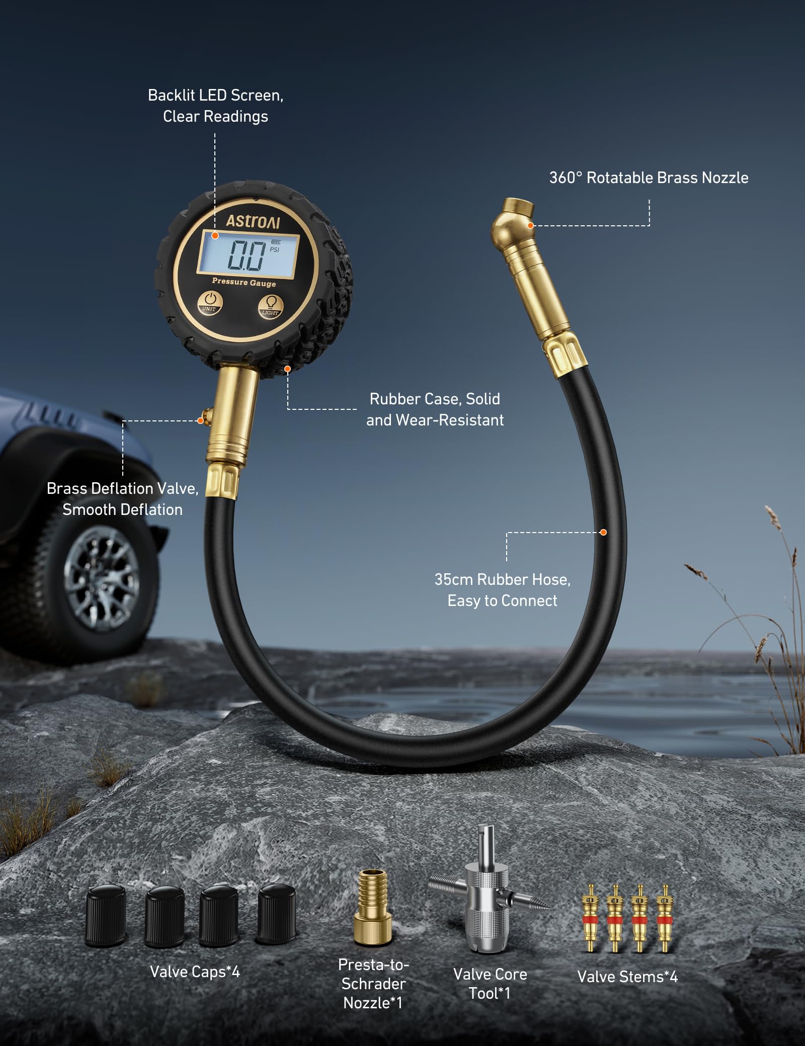 Built-in deflation valve quickly releases excess pressure when needed