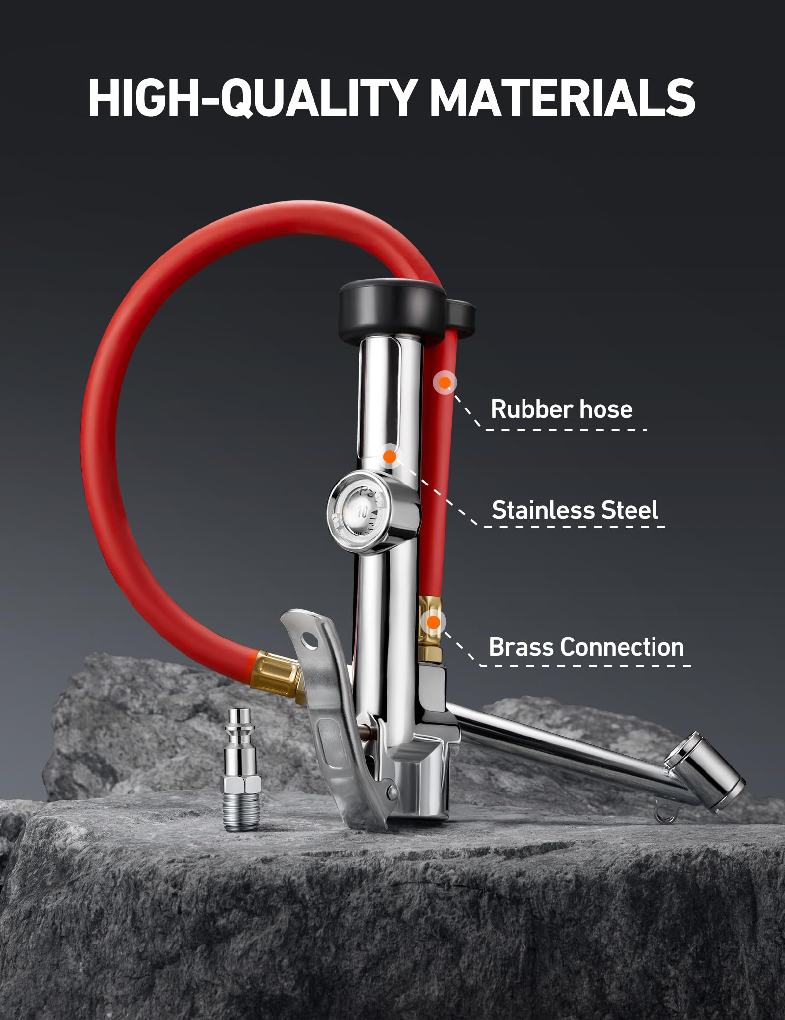 AstroAI durable brass and stainless steel construction for rugged use