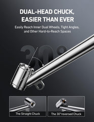 AstroAI long 25.6-inch wand reaches elevated tires easily