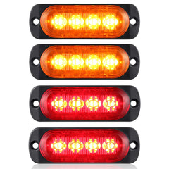 AT-HAIHAN trailer light front view with bright red amber optics for visibility