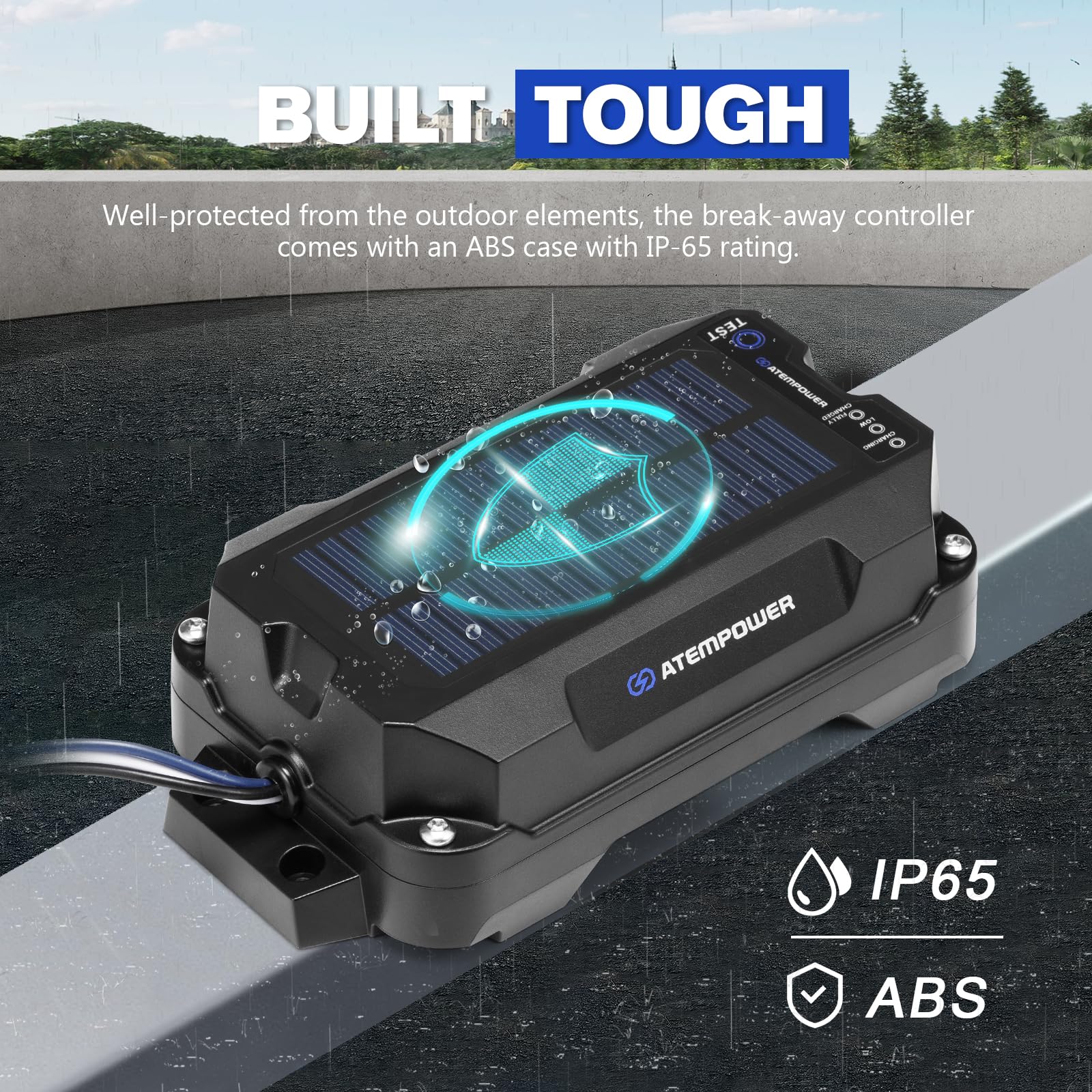 ATEM POWER brake controller automatically activates brakes when disconnected, improving safety.