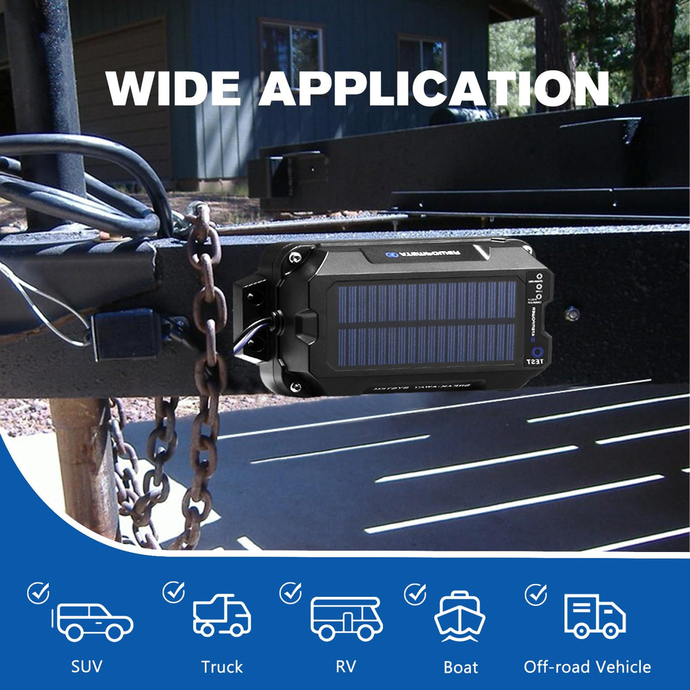 ATEM POWER IP65 ABS enclosure protects the unit from rain and dust.