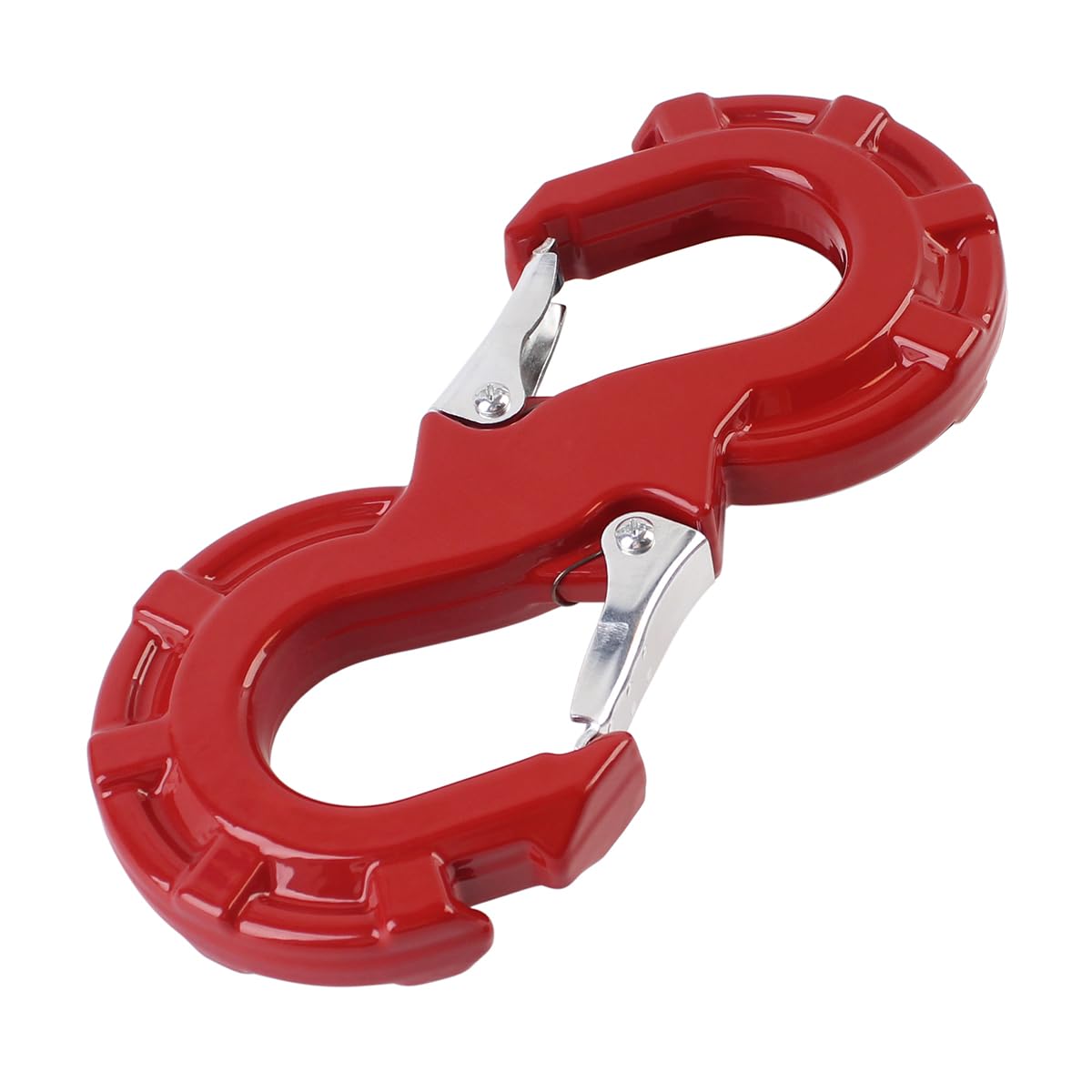ATENGIDR quick-release S-Hook with red finish enhances visibility for off-road recovery.