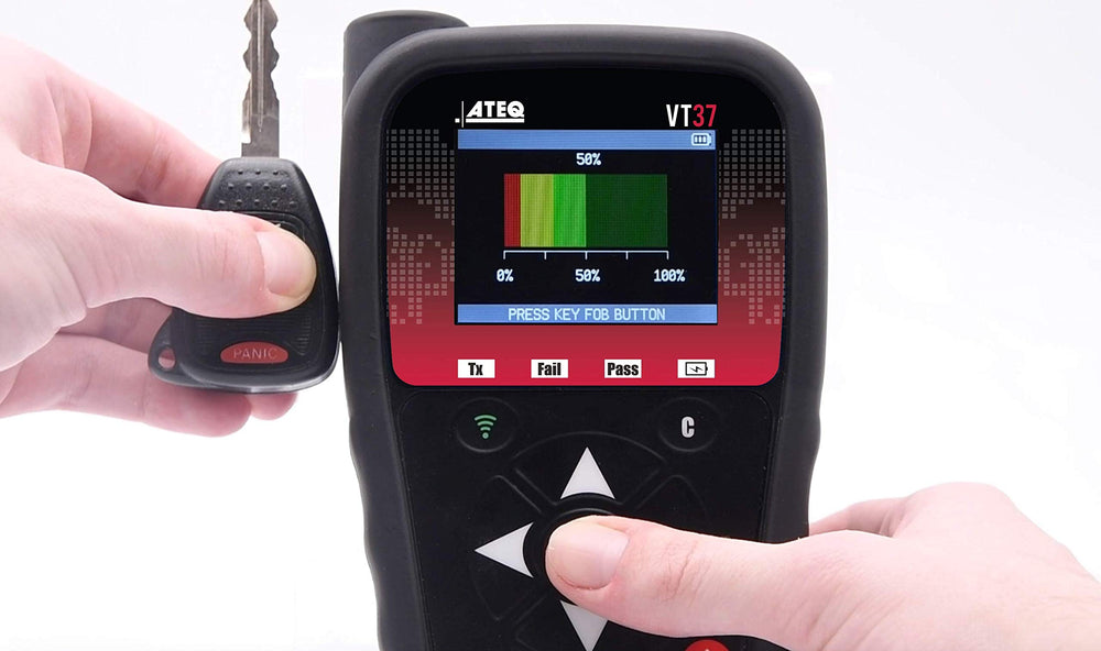 ATEQ VT37 bidirectional-tool linkage enabling import vehicle resets.