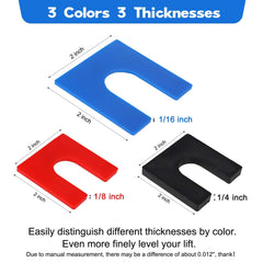 Atesilor black one-quarter inch shim for strong bearing support during leveling tasks.