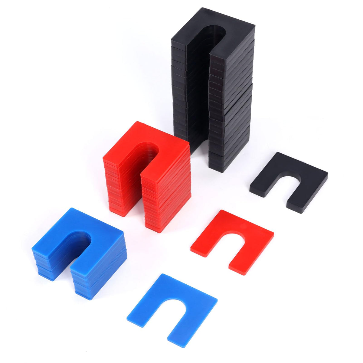 Atesilor blue one-sixteenth inch shim improves precise lift leveling and quick identification.