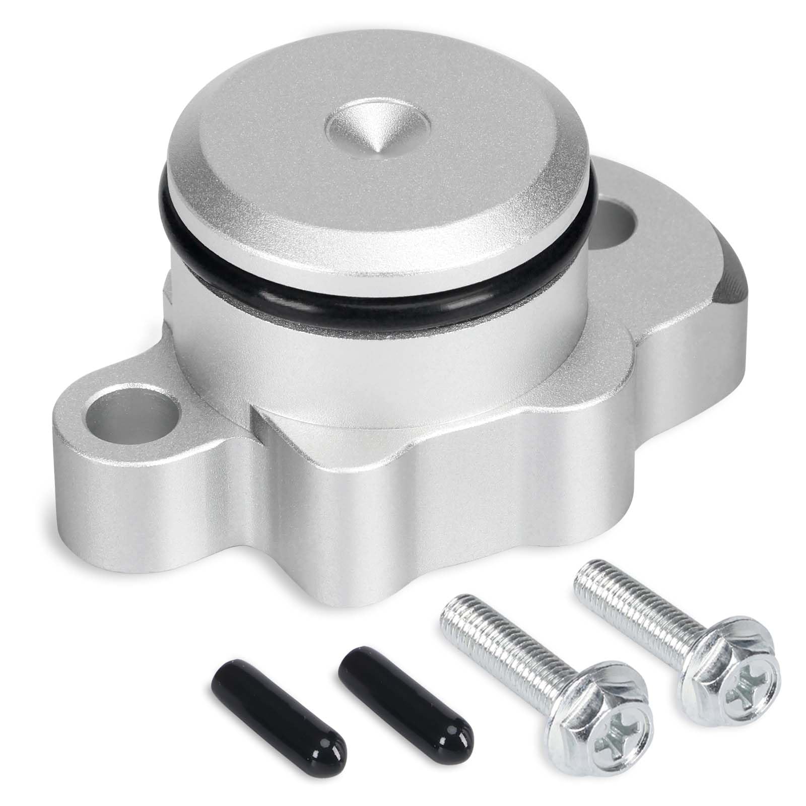 Atesilor oil pump block-off kit for Yamaha PW50 PW80 Y-Zinger enables clean pre-mix conversion.