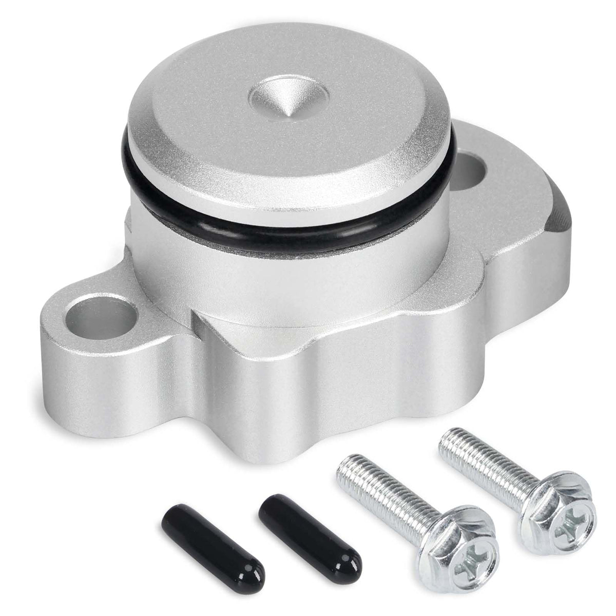 Atesilor oil pump block-off kit for Yamaha PW50 PW80 Y-Zinger enables clean pre-mix conversion.