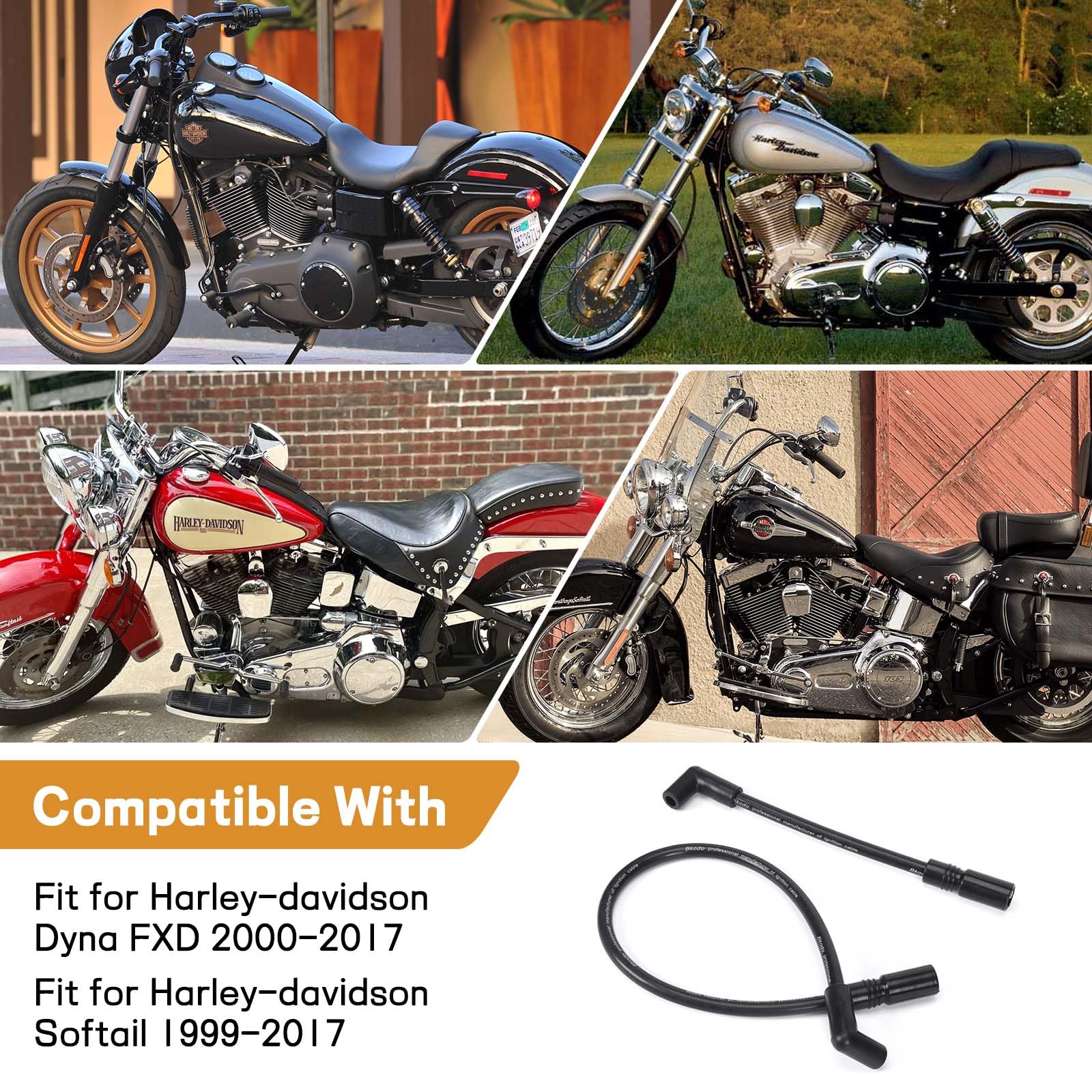 Atesilor spark plug wires with DYNA-409BK replacement