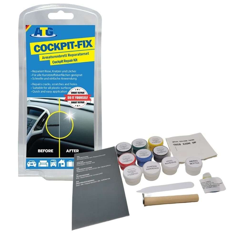 ATG dashboard repair kit fixes cracked dash areas for a cleaner look.