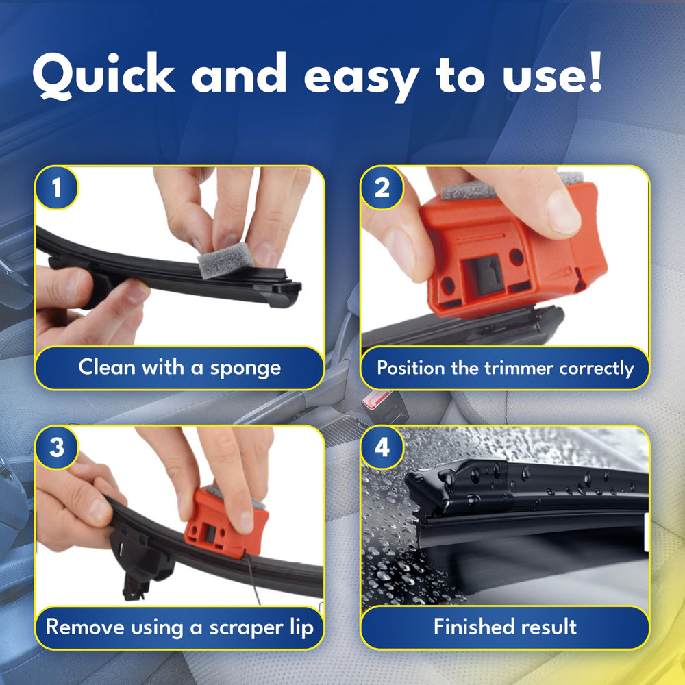 ATG Wiper Blade Restorer Tool removes streaks to improve windshield clarity