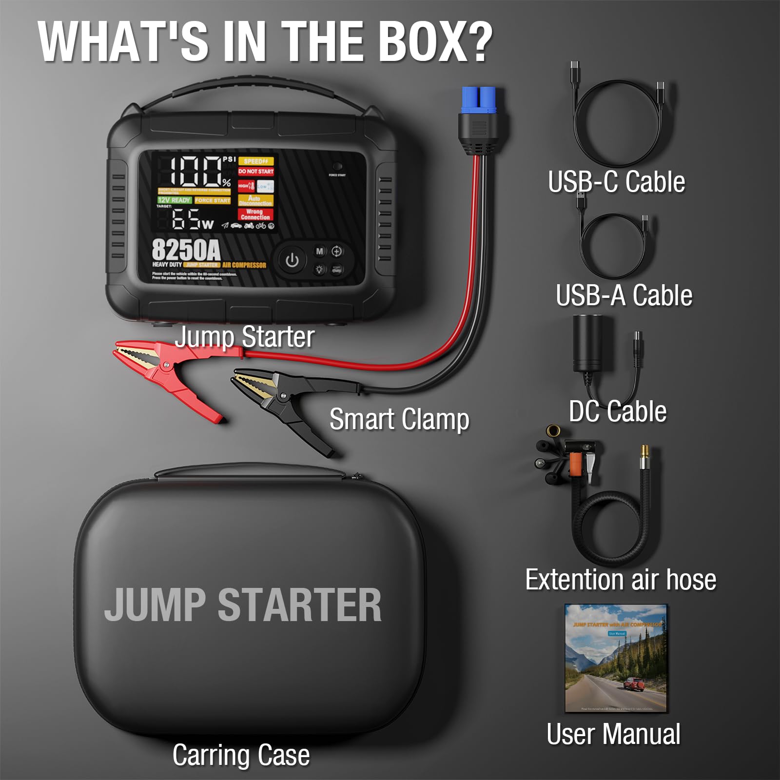 ATGFOX CS02-8250A force-start button reviving a dead battery
