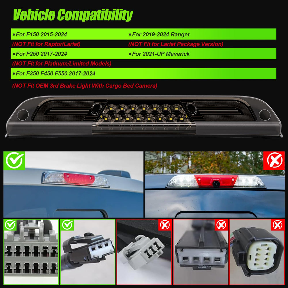 ATLEDLT LED third brake light on Maverick, IP67 waterproof design withstands weather