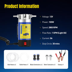 ATLIKE oil extractor flow-control design prevents spills during transfer.
