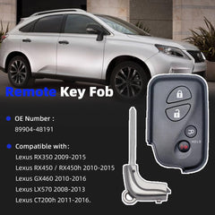 A-tnewb Lexus key fob replacement button closeup highlights tactile controls for easy parking