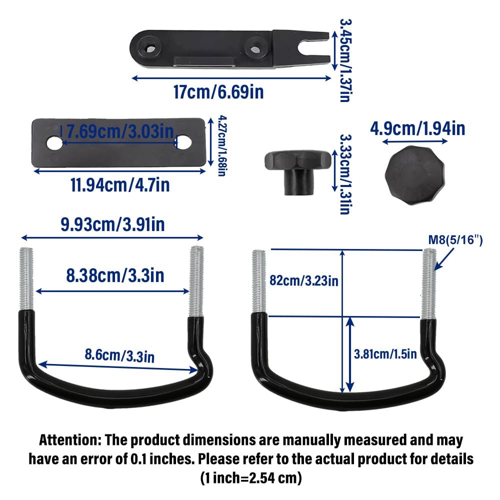 ATNVIDSG rubber washers cushion contact to prevent scratches during mounting