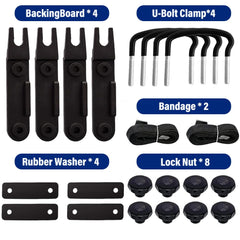 ATNVIDSG stainless steel brackets provide durable, rust-resistant support