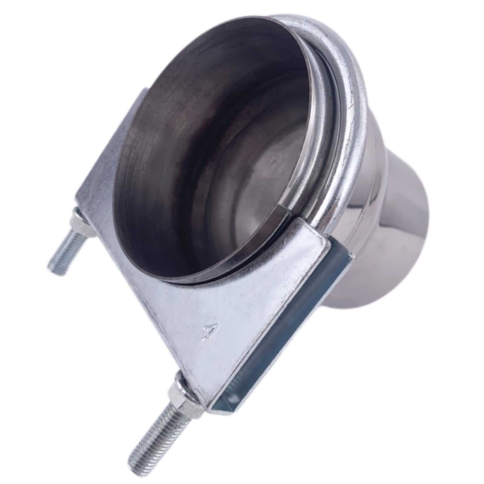 Atokrtact saddle-style U-bolt clamp used for muffler inlet/outlet sealing