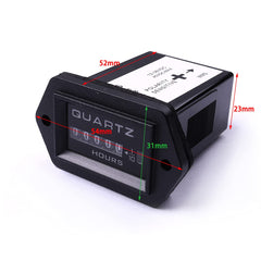 ATOPLEE hour meter installation on machinery, ideal for maintenance tracking