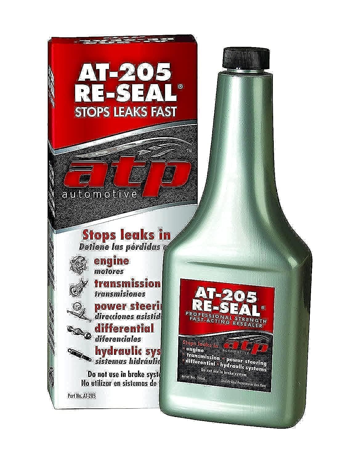 ATP Automotive AT-205 Re-Seal bottle stops leaks quickly on contact.