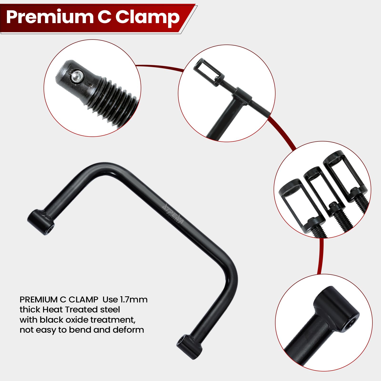 ATPEAM durable black-oxide finish protects metal parts from rust during service.