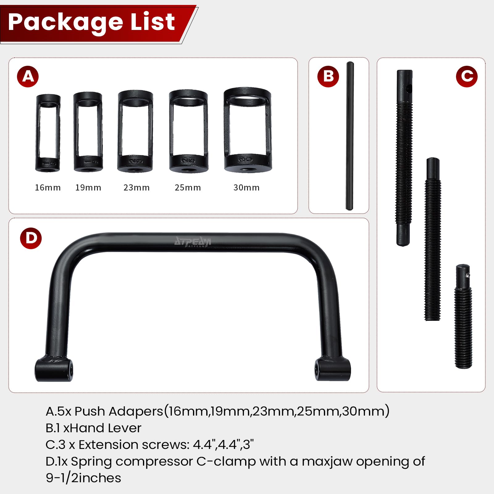 ATPEAM versatile small engine tool suitable for motorcycle, ATV, UTV, and car maintenance.