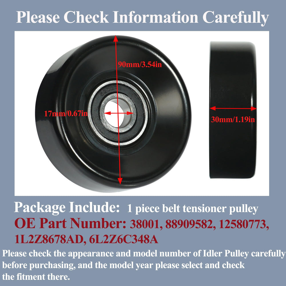 ATPSTOGO OEM match pulley ensuring reliable compatibility with Ford and GM.