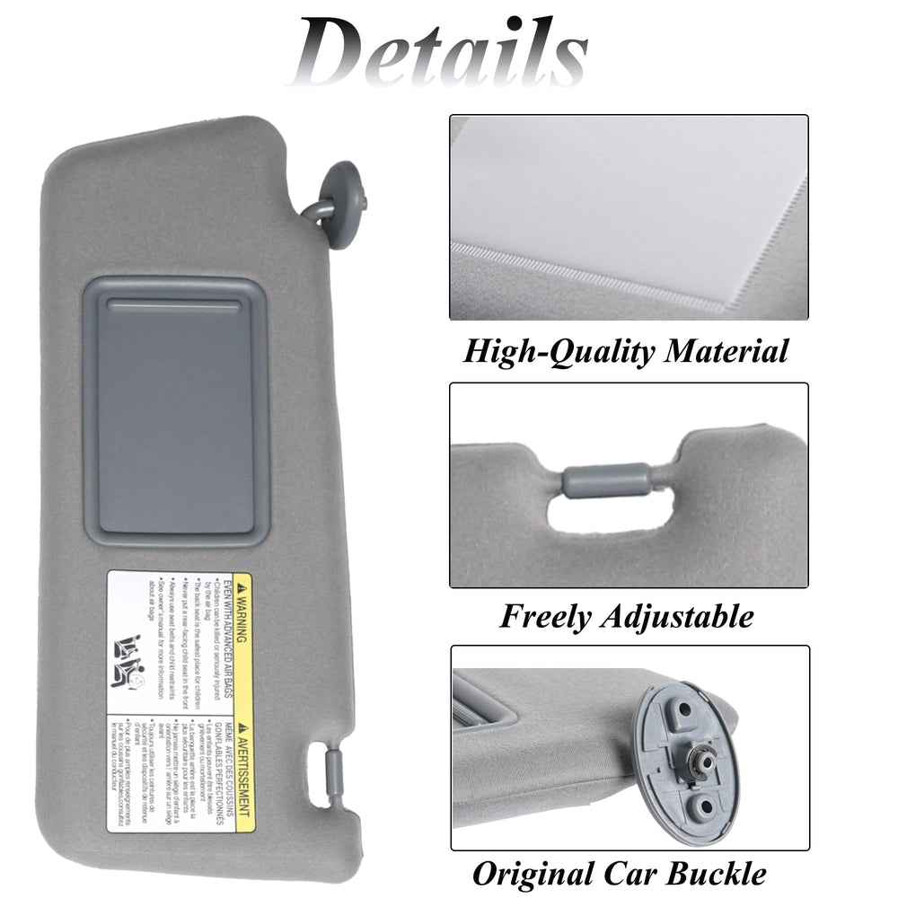 ATPSTOGO sun visor close-up showing soft, easy-to-clean material