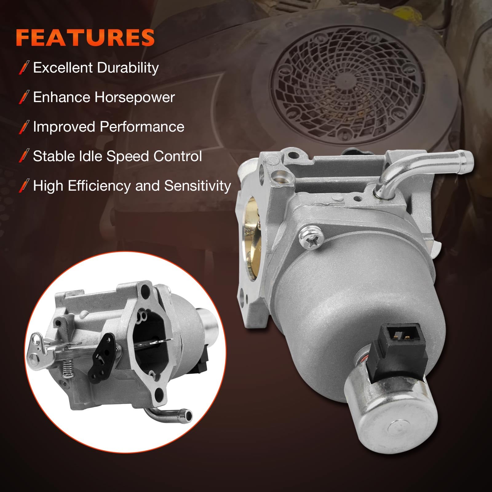 ATRACYPART 22-853-02-S carburetor for Kohler KS590-3011 supports durable, steady engine performance.