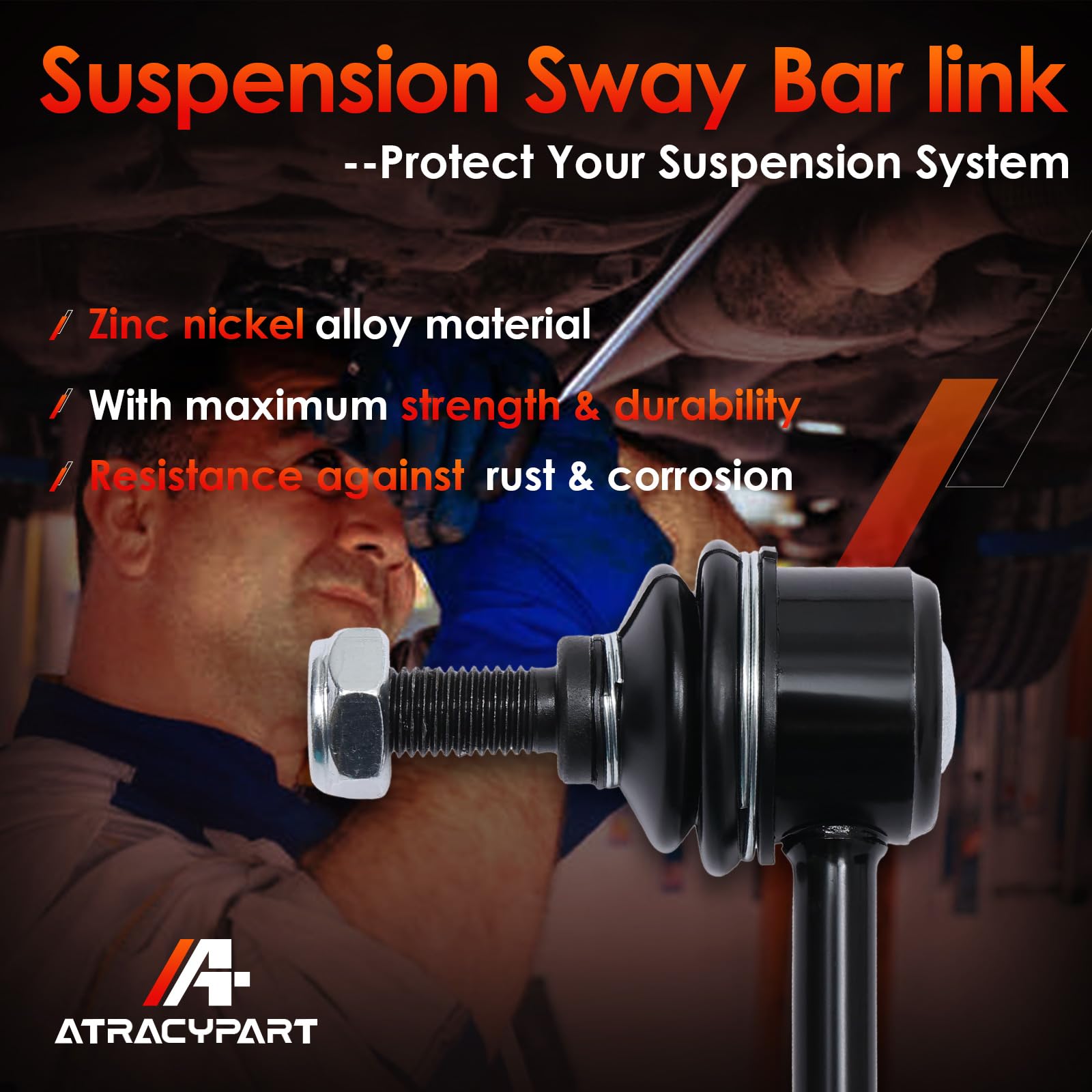 ATRACYPART 2-piece pack of sway bar end links for quick replacement