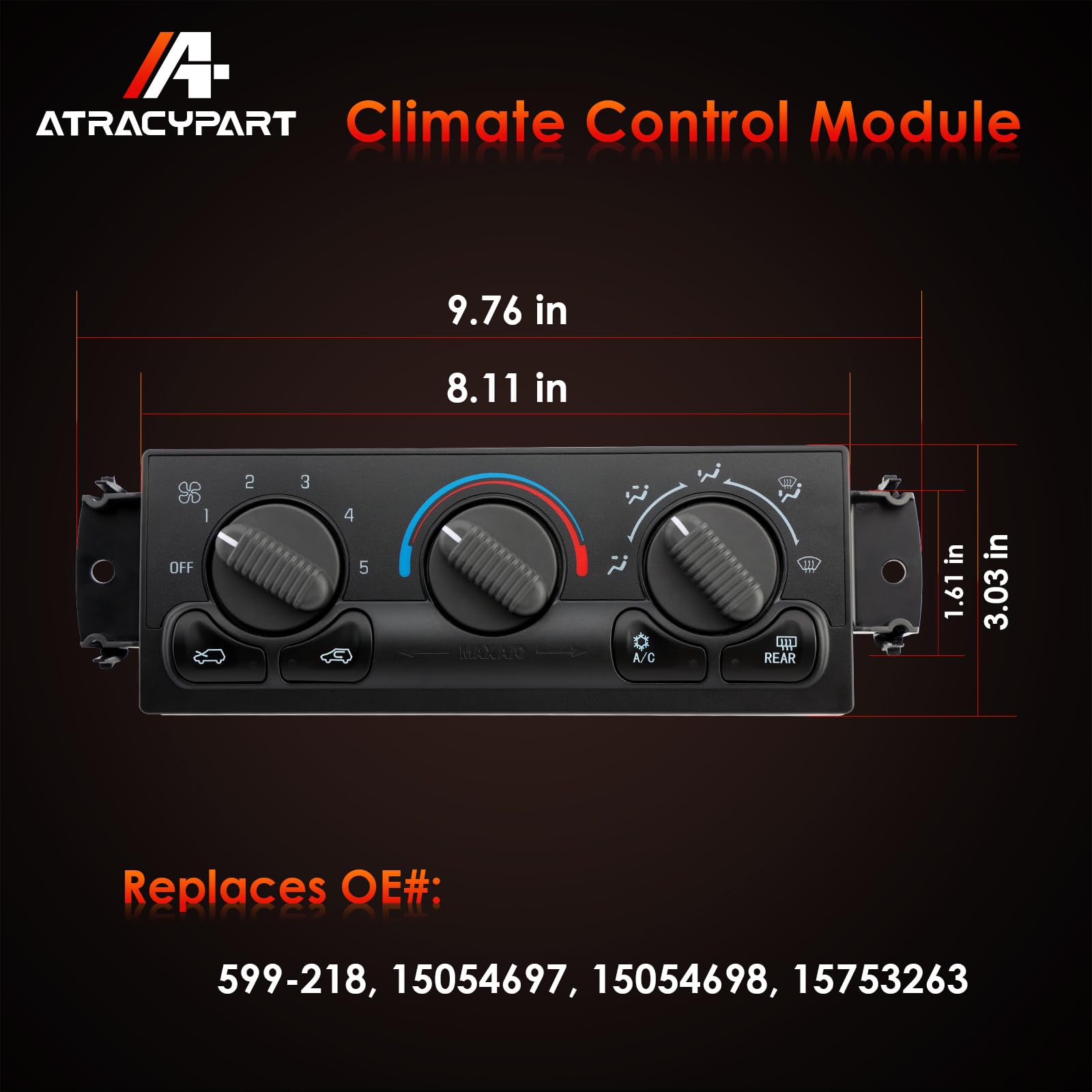 ATRACYPART 599-218 OE replacement numbers displayed for accurate matching