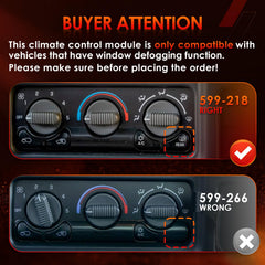 ATRACYPART 599-218 rear defogging feature visual supporting clearer rear visibility