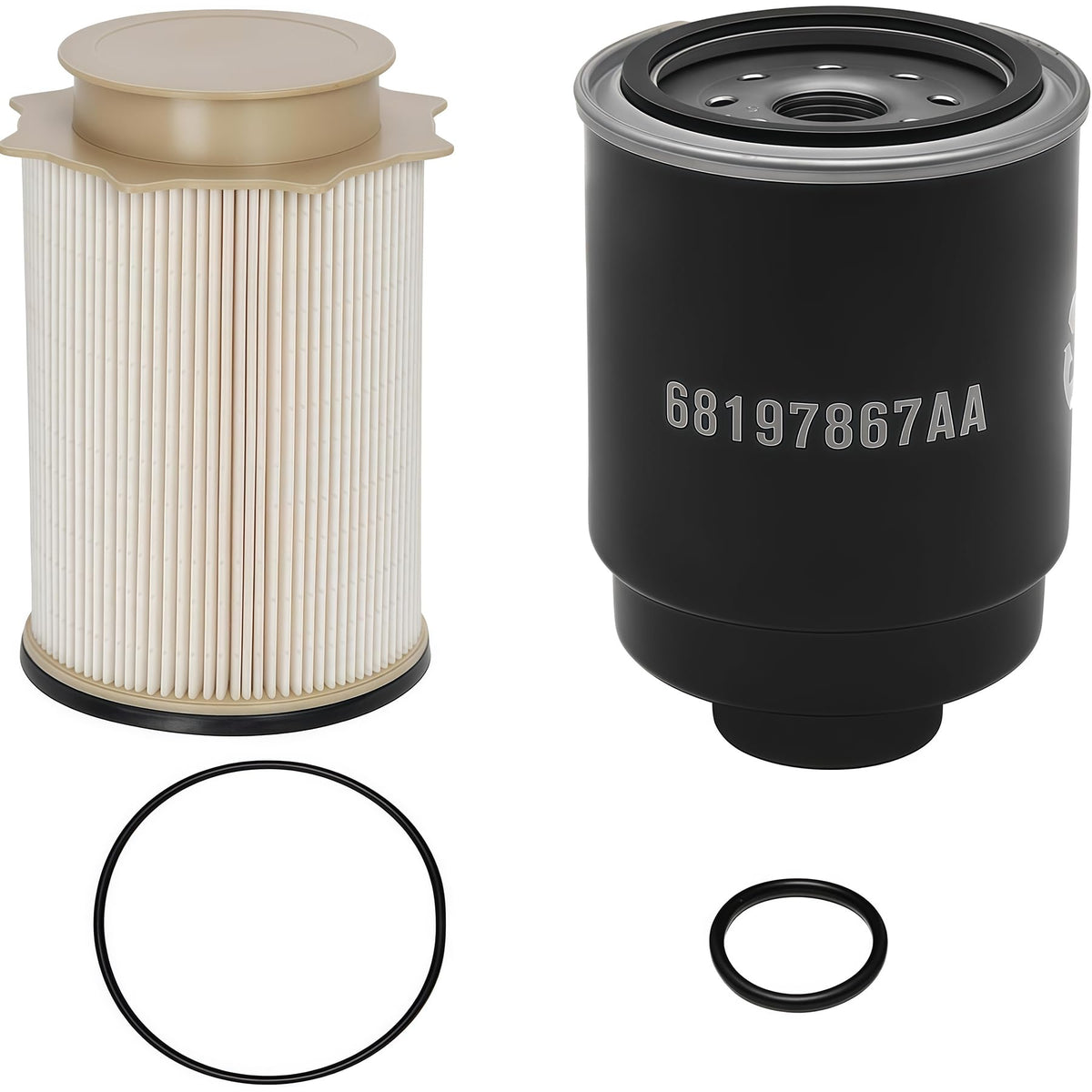 ATRACYPART 6.7L Cummins fuel filter water separator kit protects injectors with clean, dry diesel.