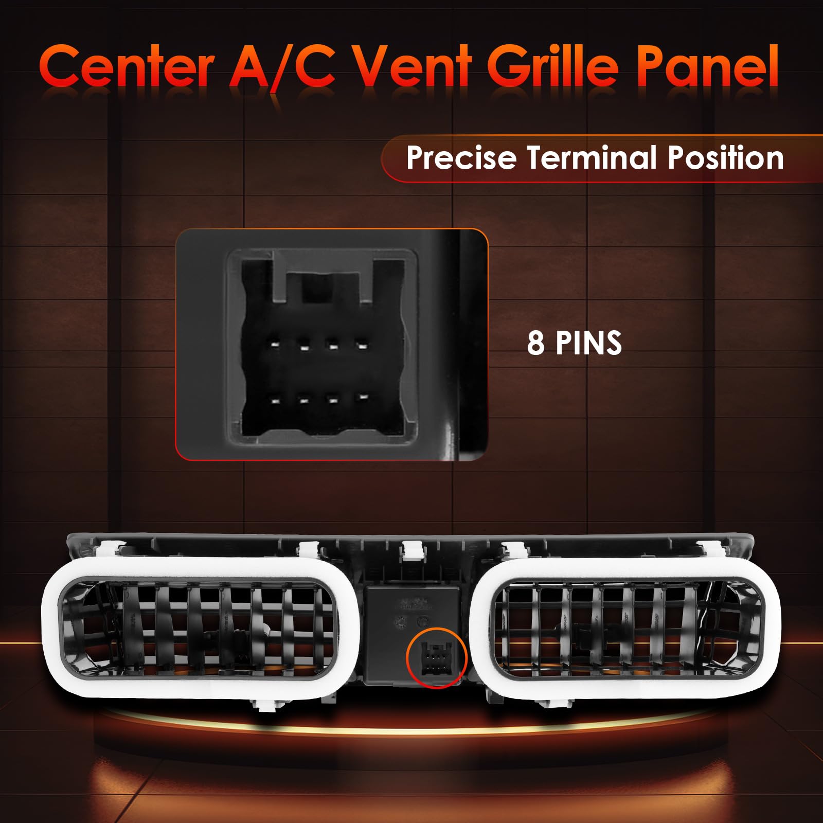 ATRACYPART A/C vent panel replacement viewed from front for Camry.