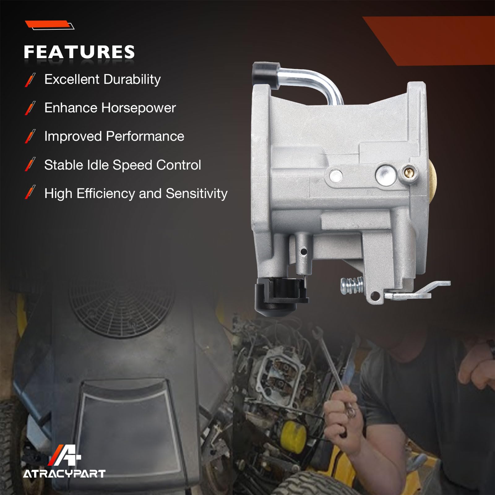 ATRACYPART air filter included supports cleaner air intake and engine longevity.