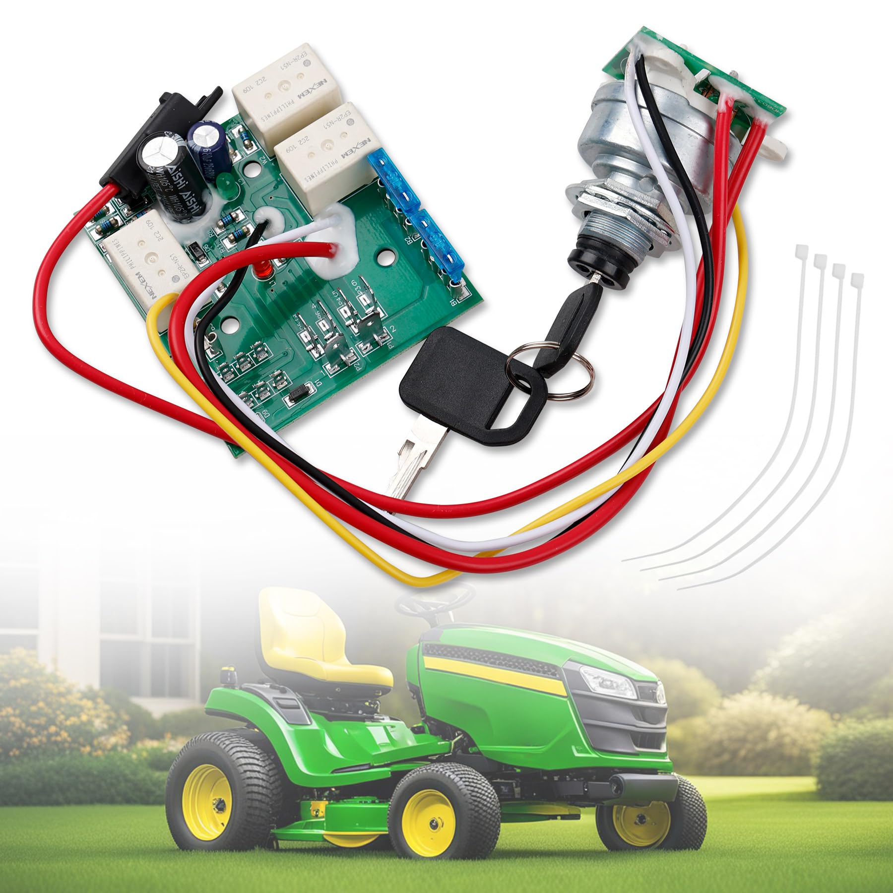 ATRACYPART AM132500 ignition switch front view shows durable weather-ready design.