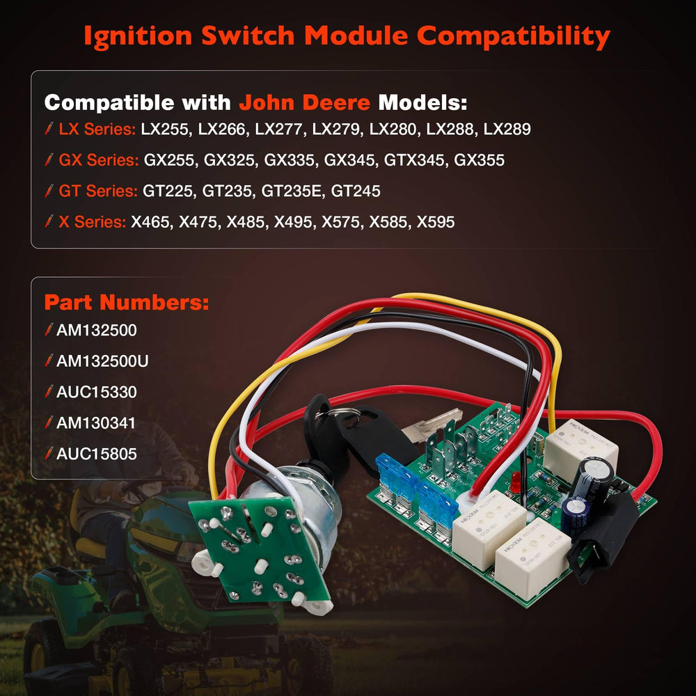 ATRACYPART AM132500 ignition switch side view highlights easy installation.