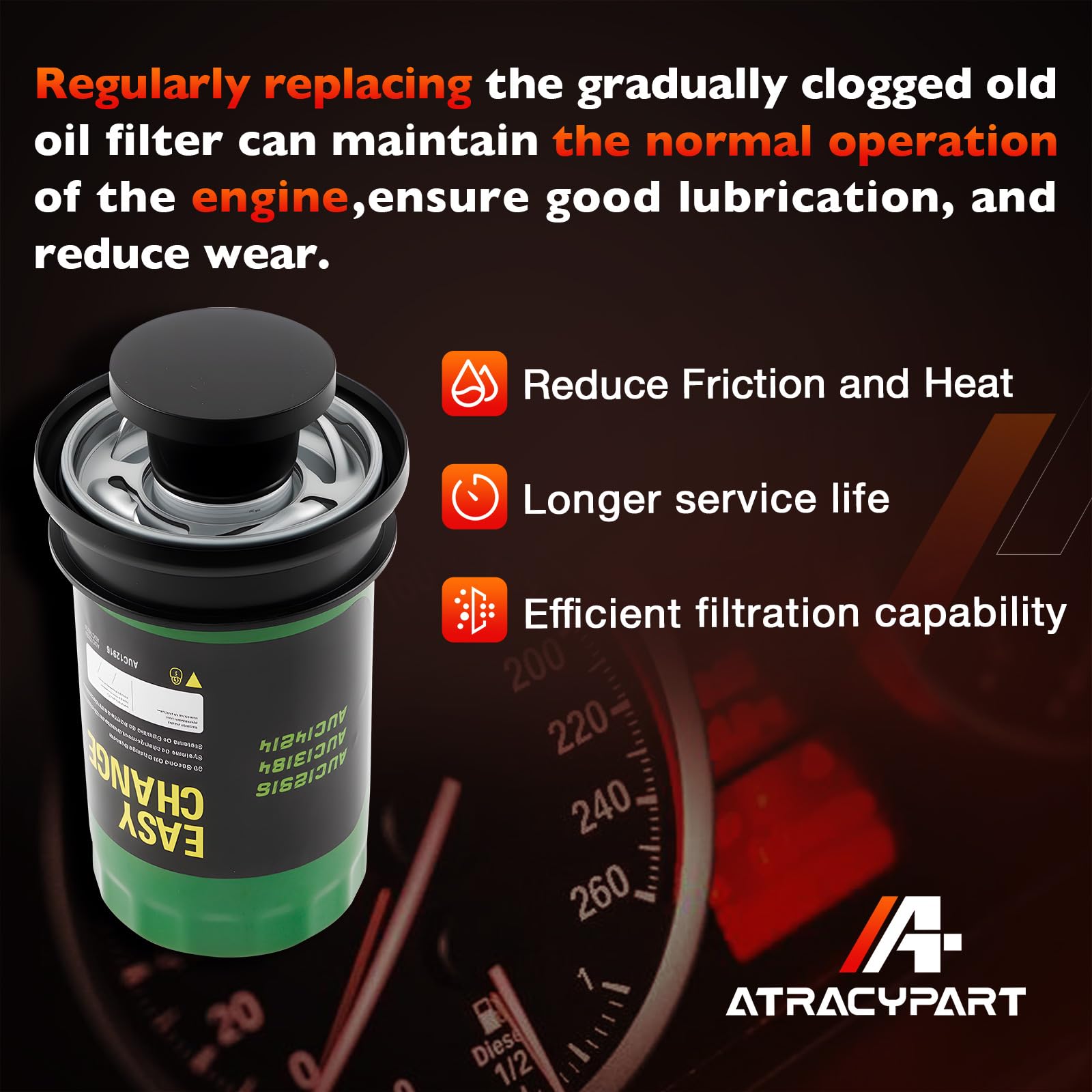 ATRACYPART AUC12916 packaging showing compatibility with John Deere 100 Series.