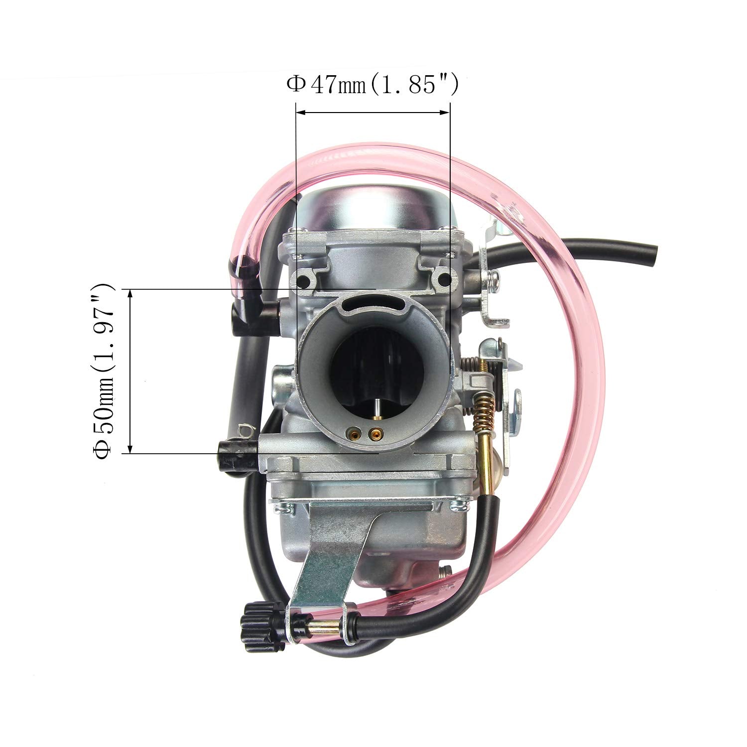 ATRACYPART Bayou 300 carburetor air filter side 47-50mm ensures correct airflow.