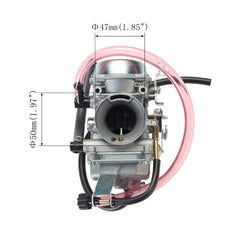 ATRACYPART Bayou 300 carburetor air filter side 47-50mm ensures correct airflow.